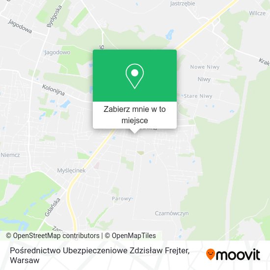 Mapa Pośrednictwo Ubezpieczeniowe Zdzisław Frejter