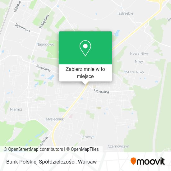 Mapa Bank Polskiej Spółdzielczości