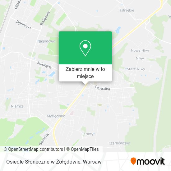 Mapa Osiedle Słoneczne w Żołędowie