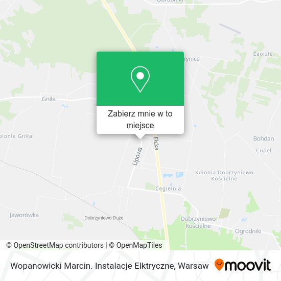 Mapa Wopanowicki Marcin. Instalacje Elktryczne