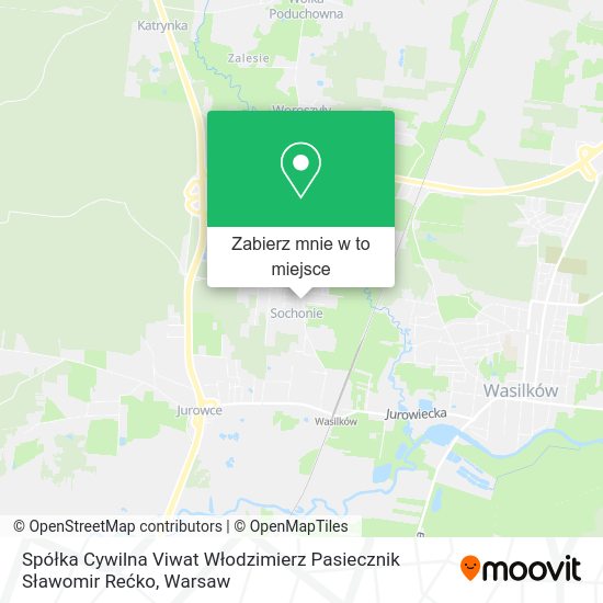 Mapa Spółka Cywilna Viwat Włodzimierz Pasiecznik Sławomir Rećko