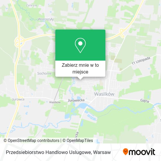 Mapa Przedsiebiorstwo Handlowo Uslugowe