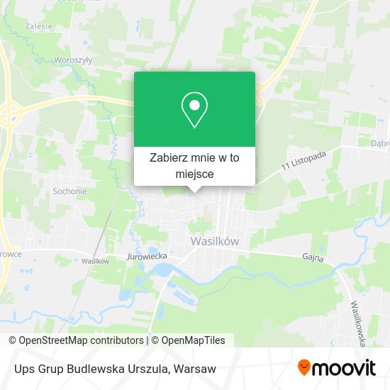 Mapa Ups Grup Budlewska Urszula