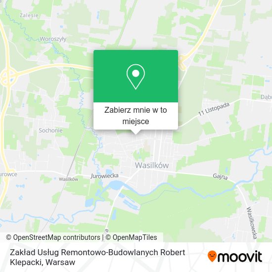 Mapa Zakład Usług Remontowo-Budowlanych Robert Klepacki