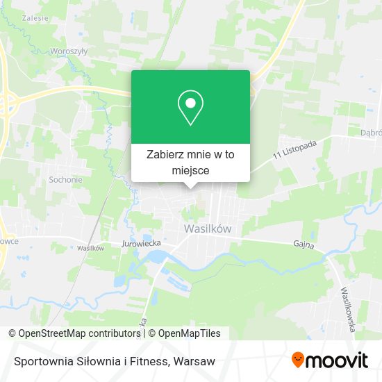 Mapa Sportownia Siłownia i Fitness