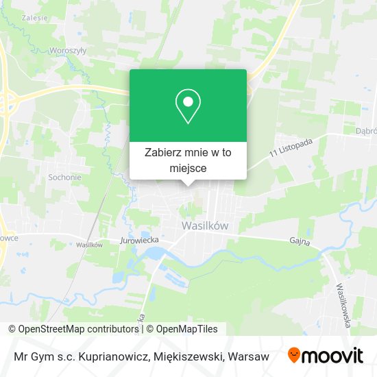 Mapa Mr Gym s.c. Kuprianowicz, Miękiszewski