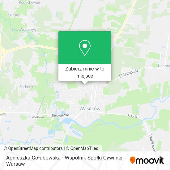 Mapa Agnieszka Gołubowska - Wspólnik Spółki Cywilnej