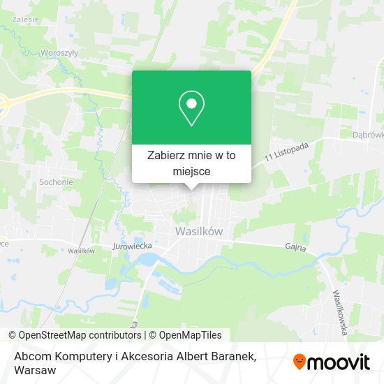 Mapa Abcom Komputery i Akcesoria Albert Baranek