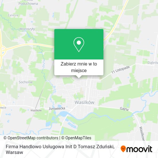 Mapa Firma Handlowo Usługowa Init D Tomasz Zduński