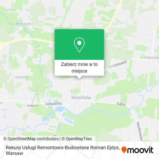 Mapa Rekurp Usługi Remontowo-Budowlane Roman Ejdys