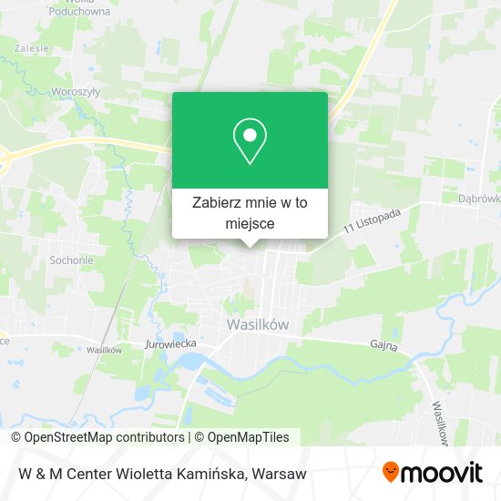 Mapa W & M Center Wioletta Kamińska