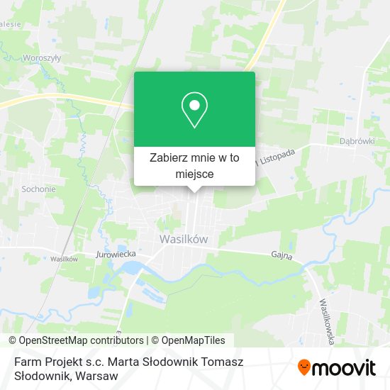 Mapa Farm Projekt s.c. Marta Słodownik Tomasz Słodownik