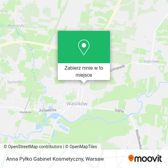 Mapa Anna Pyłko Gabinet Kosmetyczny