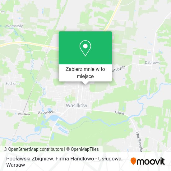 Mapa Popławski Zbigniew. Firma Handlowo - Usługowa