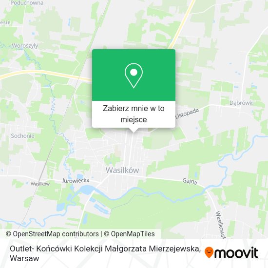 Mapa Outlet- Końcówki Kolekcji Małgorzata Mierzejewska