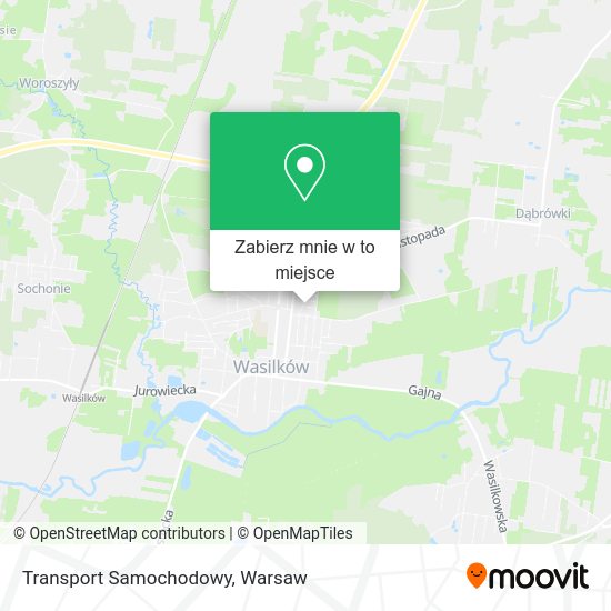 Mapa Transport Samochodowy