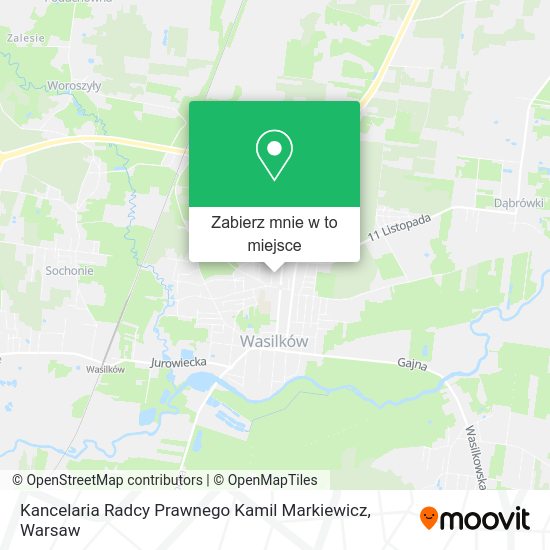 Mapa Kancelaria Radcy Prawnego Kamil Markiewicz