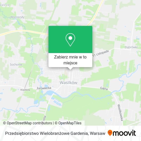 Mapa Przedsiębiorstwo Wielobranżowe Gardenia