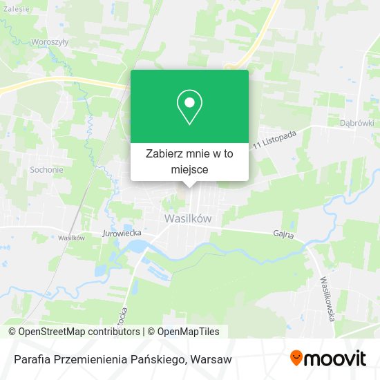 Mapa Parafia Przemienienia Pańskiego