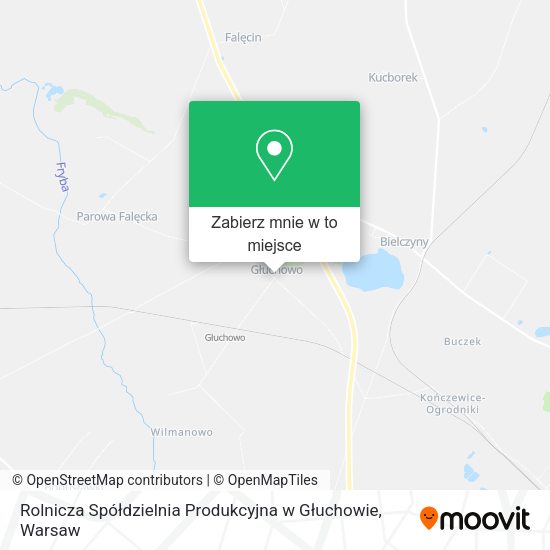 Mapa Rolnicza Spółdzielnia Produkcyjna w Głuchowie