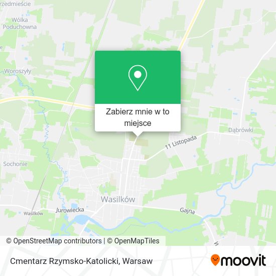 Mapa Cmentarz Rzymsko-Katolicki