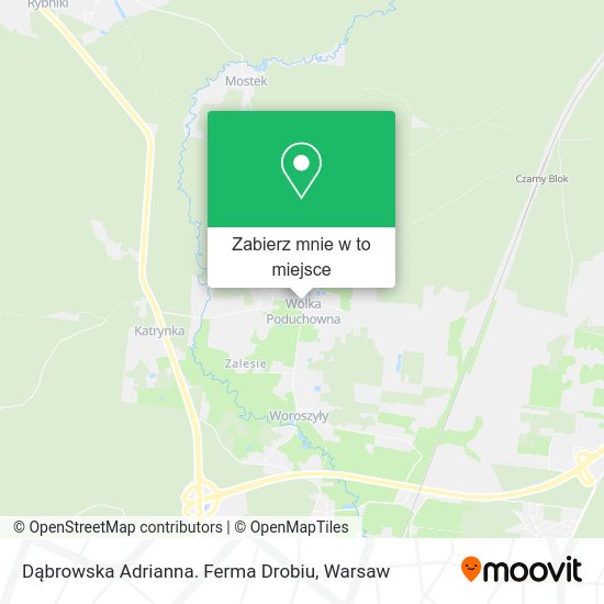 Mapa Dąbrowska Adrianna. Ferma Drobiu