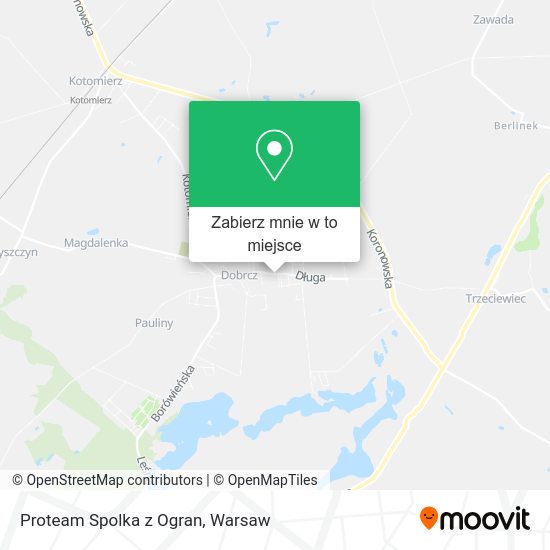 Mapa Proteam Spolka z Ogran