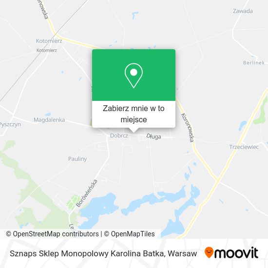 Mapa Sznaps Sklep Monopolowy Karolina Batka