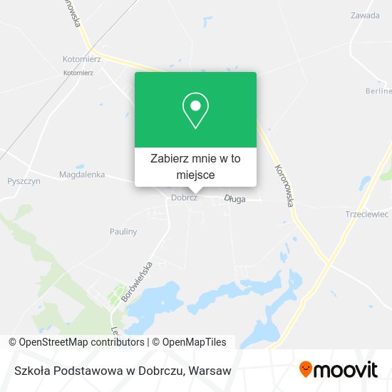 Mapa Szkoła Podstawowa w Dobrczu