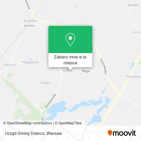 Mapa Urząd Gminy Dobrcz