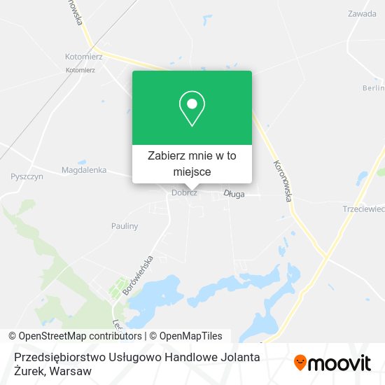 Mapa Przedsiębiorstwo Usługowo Handlowe Jolanta Żurek