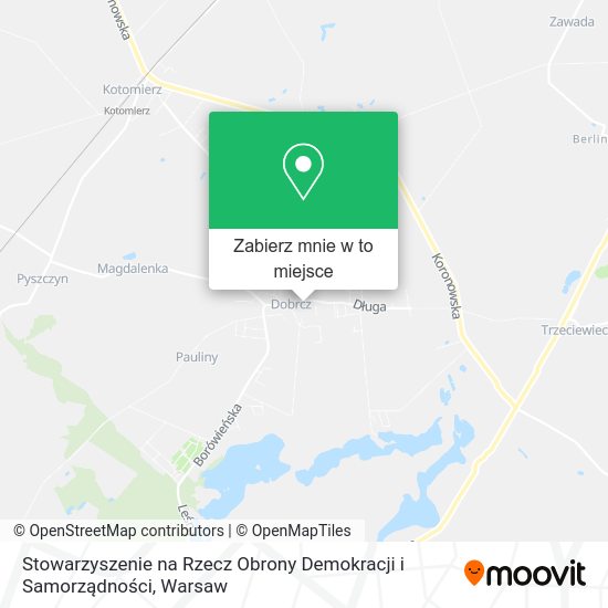 Mapa Stowarzyszenie na Rzecz Obrony Demokracji i Samorządności