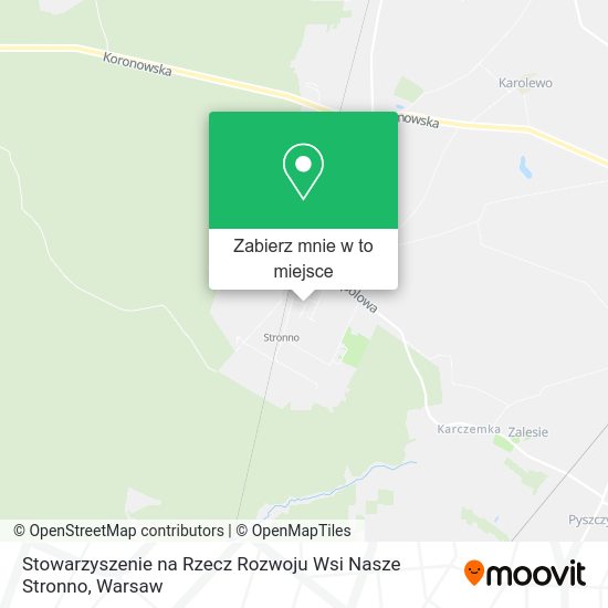 Mapa Stowarzyszenie na Rzecz Rozwoju Wsi Nasze Stronno