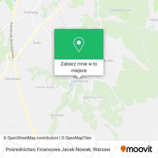 Mapa Pośrednictwo Finansowe Jacek Nowak