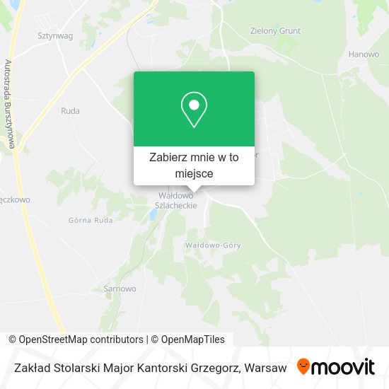 Mapa Zakład Stolarski Major Kantorski Grzegorz