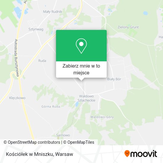 Mapa Kościółek w Mniszku