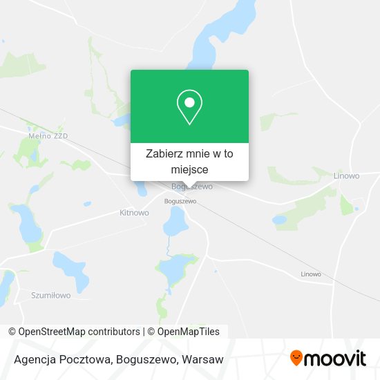 Mapa Agencja Pocztowa, Boguszewo