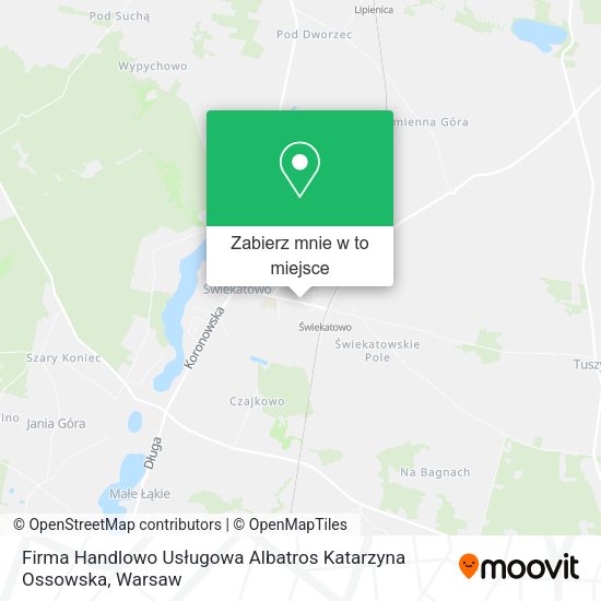 Mapa Firma Handlowo Usługowa Albatros Katarzyna Ossowska