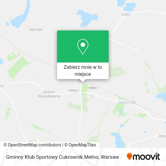 Mapa Gminny Klub Sportowy Cukrownik Mełno