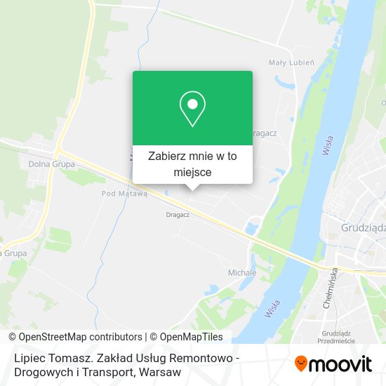 Mapa Lipiec Tomasz. Zakład Usług Remontowo - Drogowych i Transport