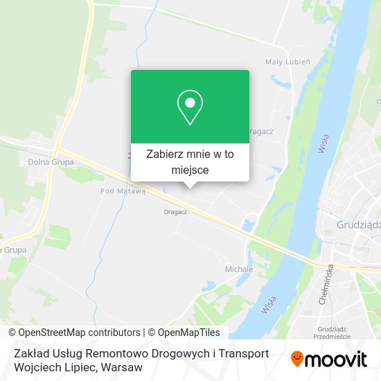 Mapa Zakład Usług Remontowo Drogowych i Transport Wojciech Lipiec