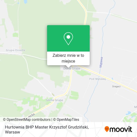 Mapa Hurtownia BHP Master Krzysztof Grudziński