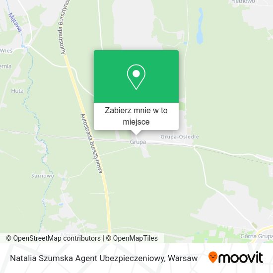 Mapa Natalia Szumska Agent Ubezpieczeniowy