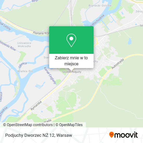 Mapa Podjuchy Dworzec NŻ 12