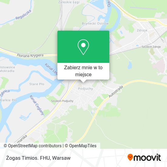 Mapa Żogas Timios. FHU