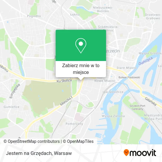 Mapa Jestem na Grzędach