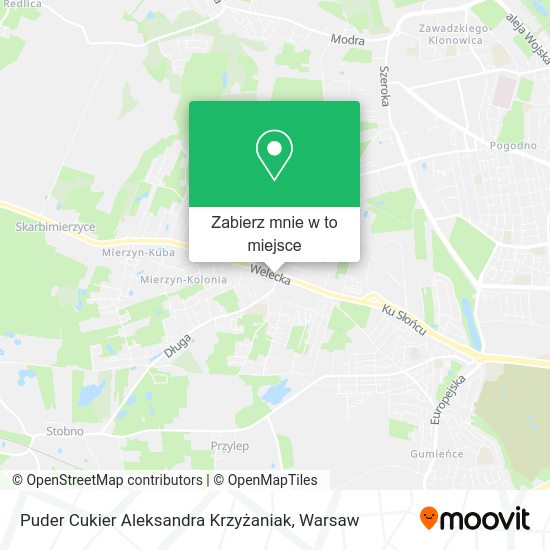 Mapa Puder Cukier Aleksandra Krzyżaniak