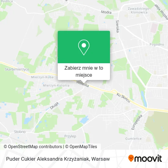 Mapa Puder Cukier Aleksandra Krzyżaniak