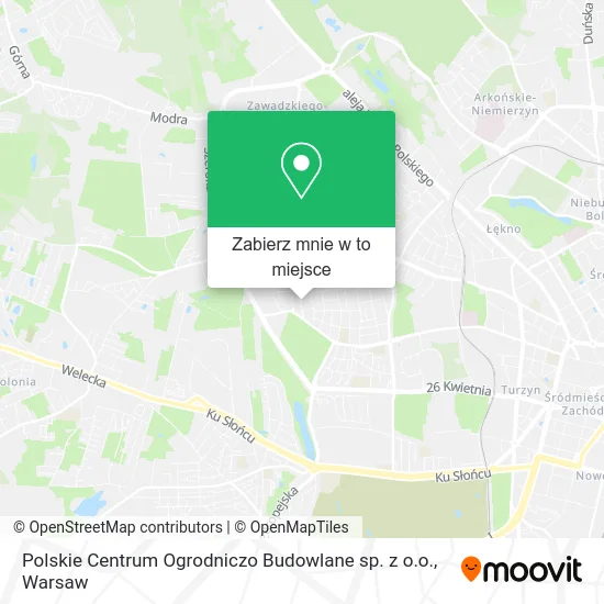 Mapa Polskie Centrum Ogrodniczo Budowlane sp. z o.o.