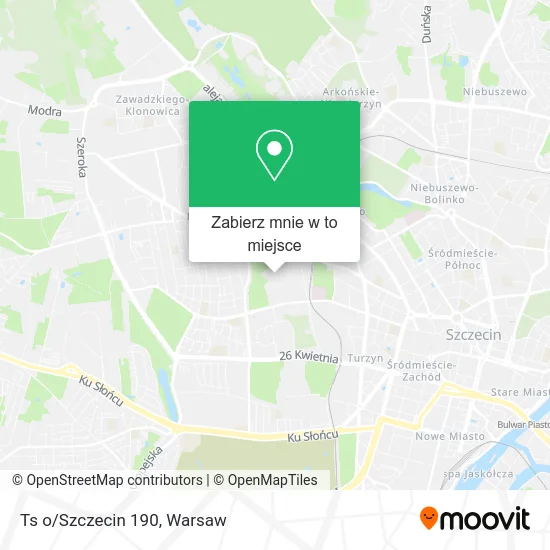 Mapa Ts o/Szczecin 190